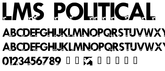 LMS Political Print font